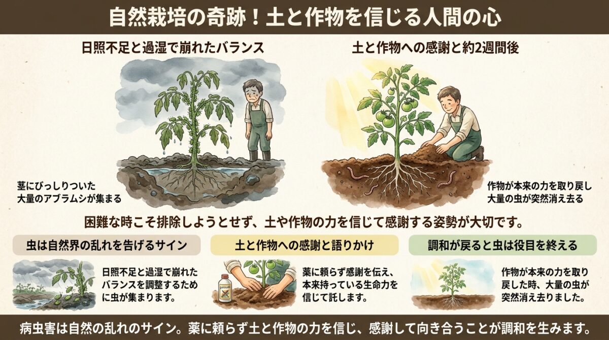自然栽培の奇跡!土と作物を信じる人間の心