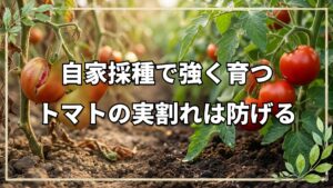 トマトの実割れ対策と無農薬の虫の真相