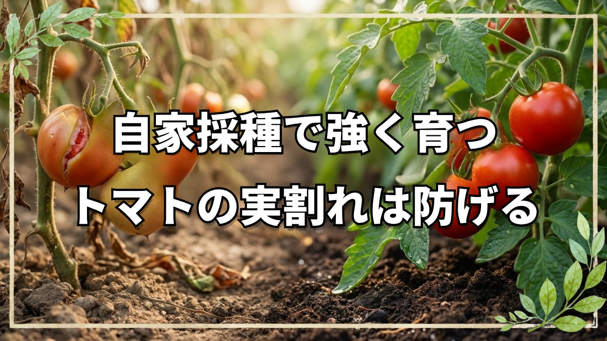 トマトの実割れ対策と無農薬の虫の真相