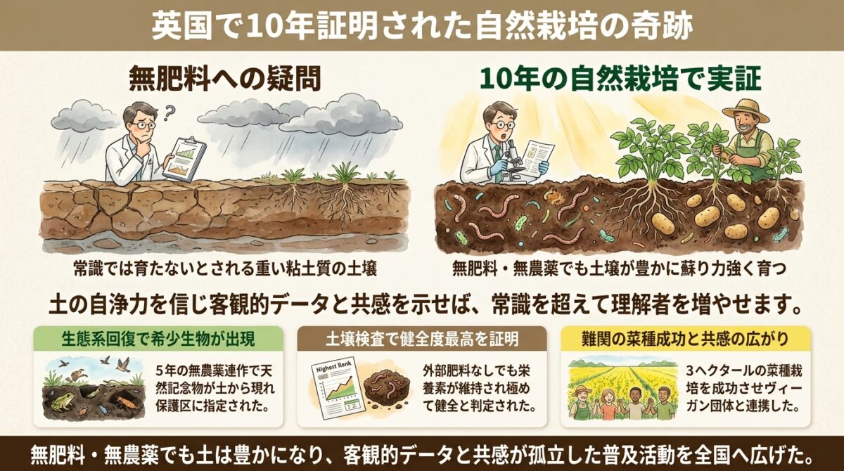 英国で10年証明された自然栽培の奇跡