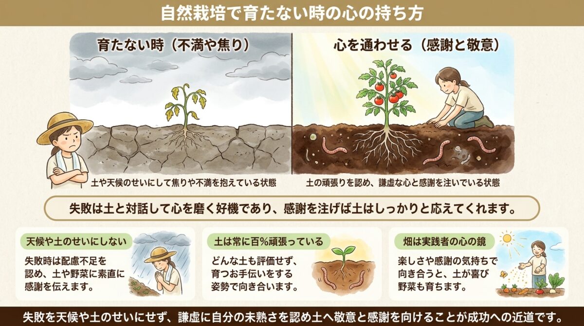 自然栽培で育たない時の心の持ち方