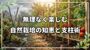 自然栽培の疑問解決とトマト支柱術