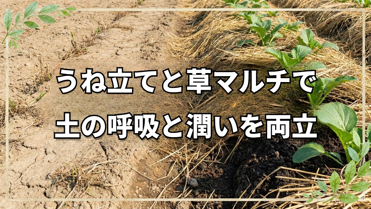 自然農法の畑選びと畝立ての極意