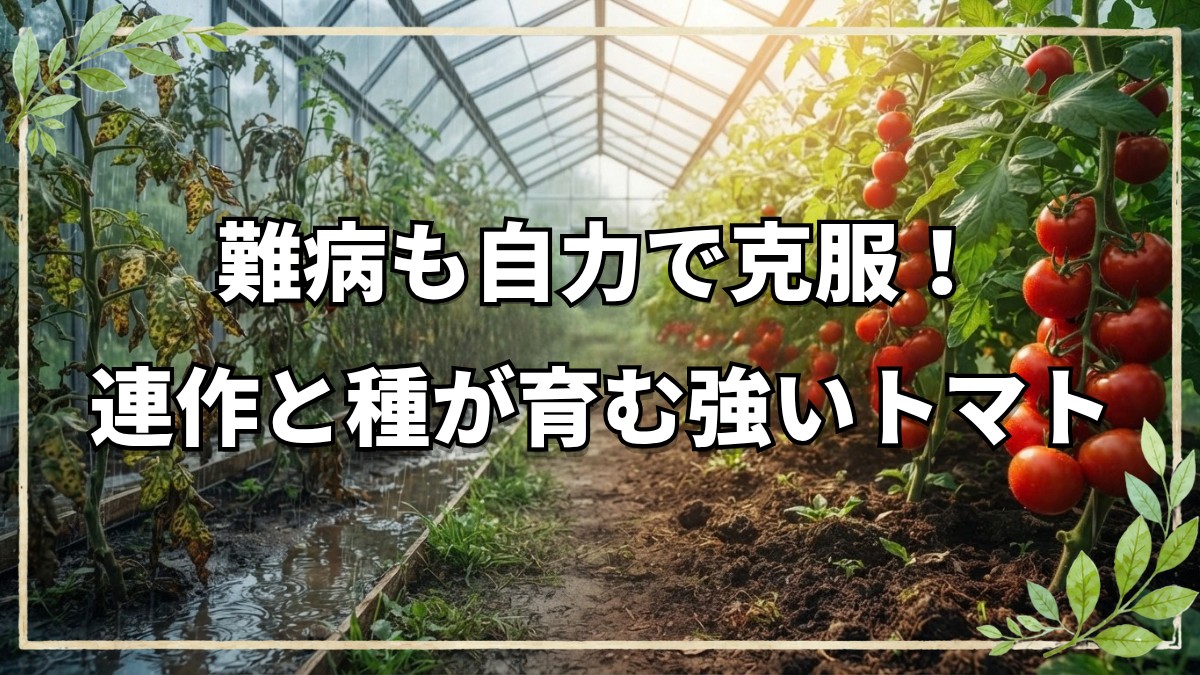 トマトが難病克服！連作と自家採種の力