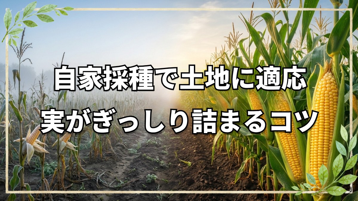 トウモロコシ自家採種と定植のコツ