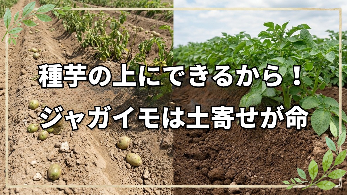 ジャガイモ栽培で土寄せが必須な理由