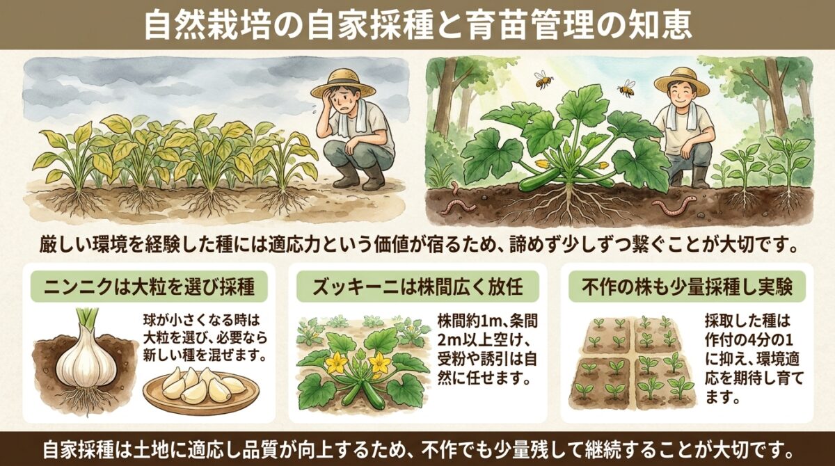 自然栽培での自家採種と育苗管理のポイント|今橋さんのQ&Aまとめ