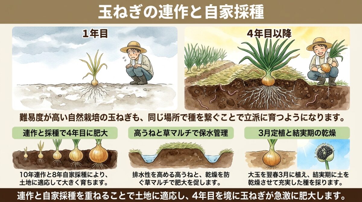 玉ねぎの連作と自家採種