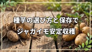 ジャガイモ自然栽培 種芋選びと長期保存術