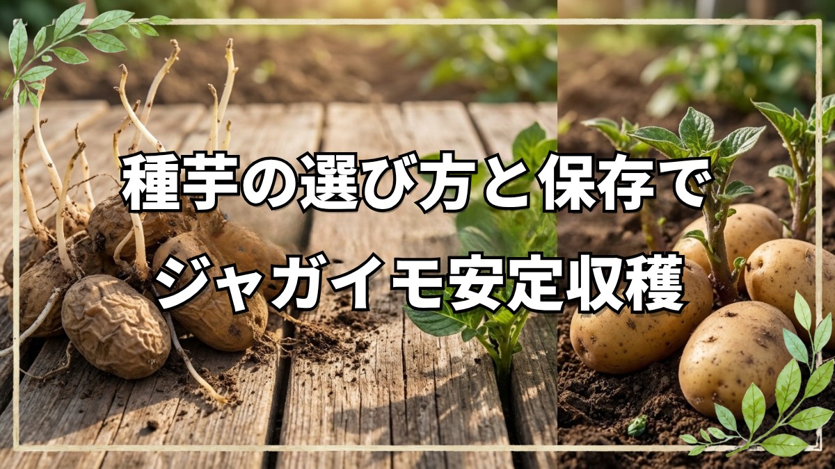 ジャガイモ自然栽培 種芋選びと長期保存術