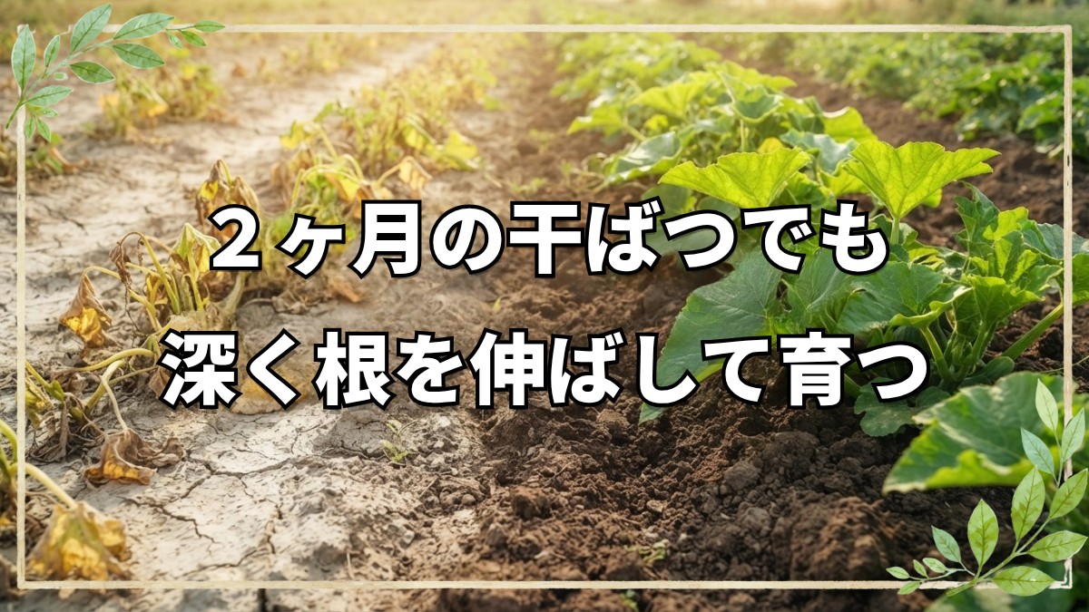 2ヶ月の干ばつでも野菜が育つ理由とは？自然栽培20年の今橋さんが語る土の力