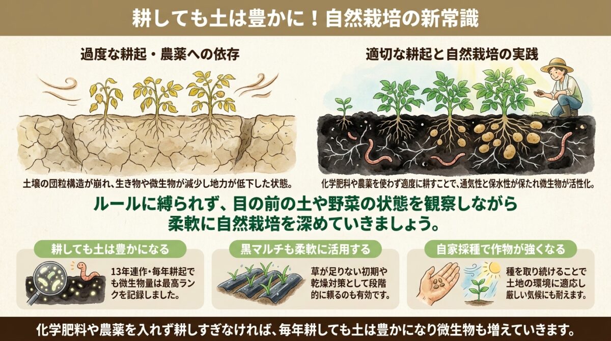 耕しても土は豊かに!自然栽培の新常識