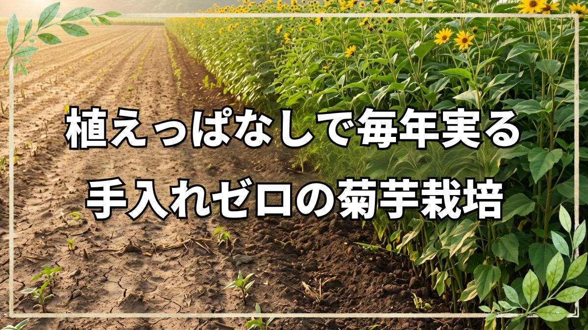 初心者にもおすすめの菊芋栽培｜植えっぱなしで育つ強さと畑の風よけ活用法