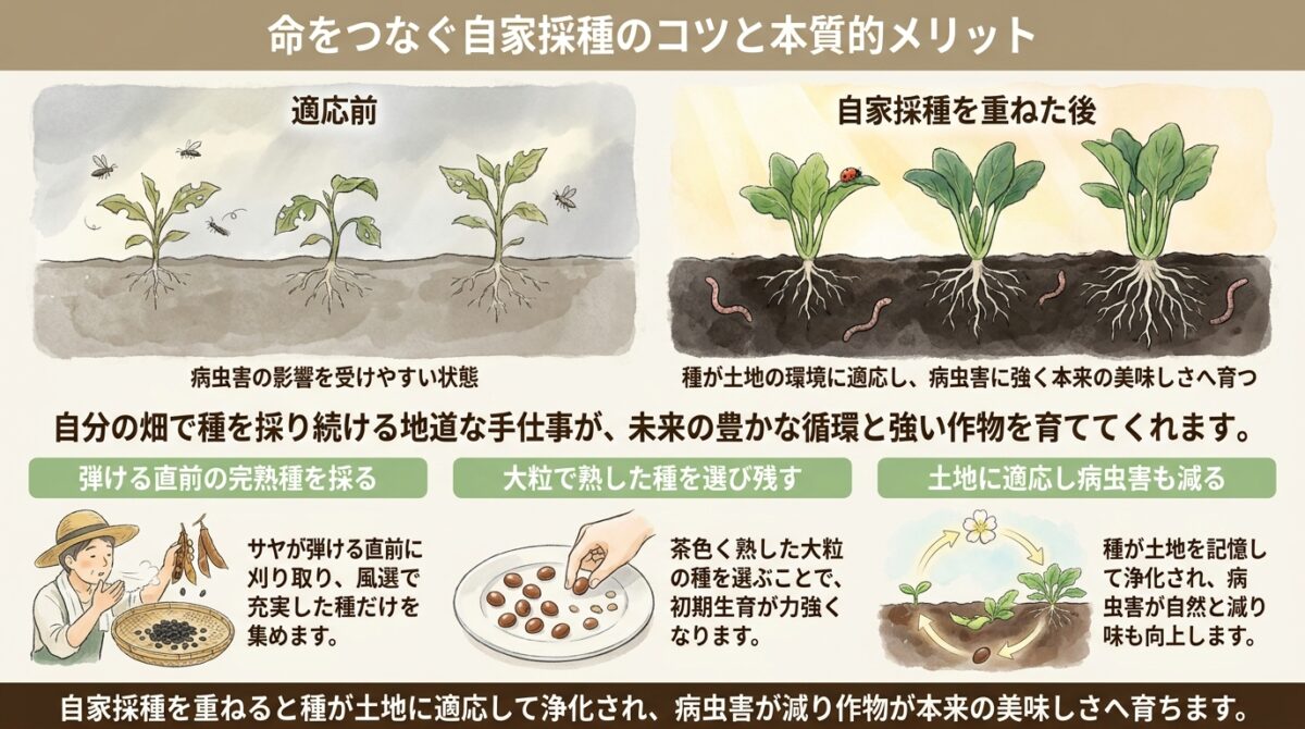 命をつなぐ自家採種のコツと本質的メリット