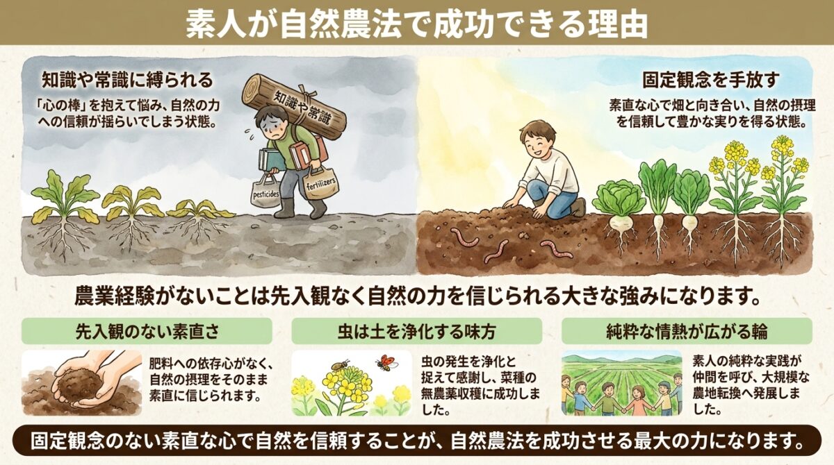 素人が自然農法で成功できる理由