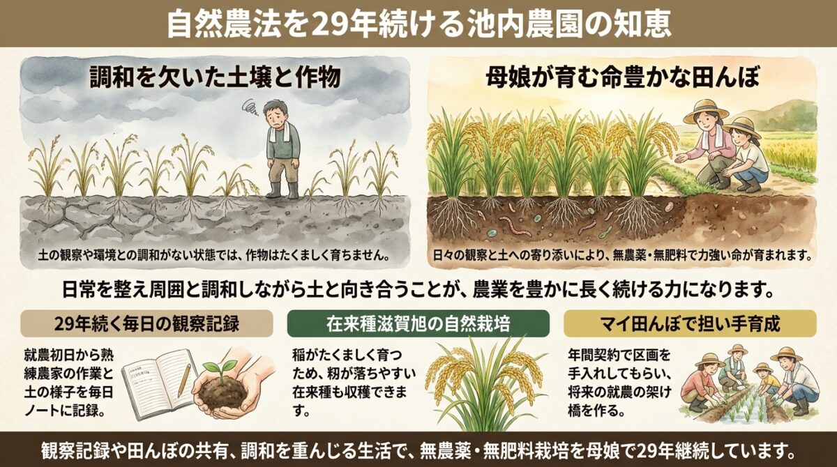 自然農法は農業の芸術。滋賀・池内農園に学ぶ29年の歩みと継続の秘訣