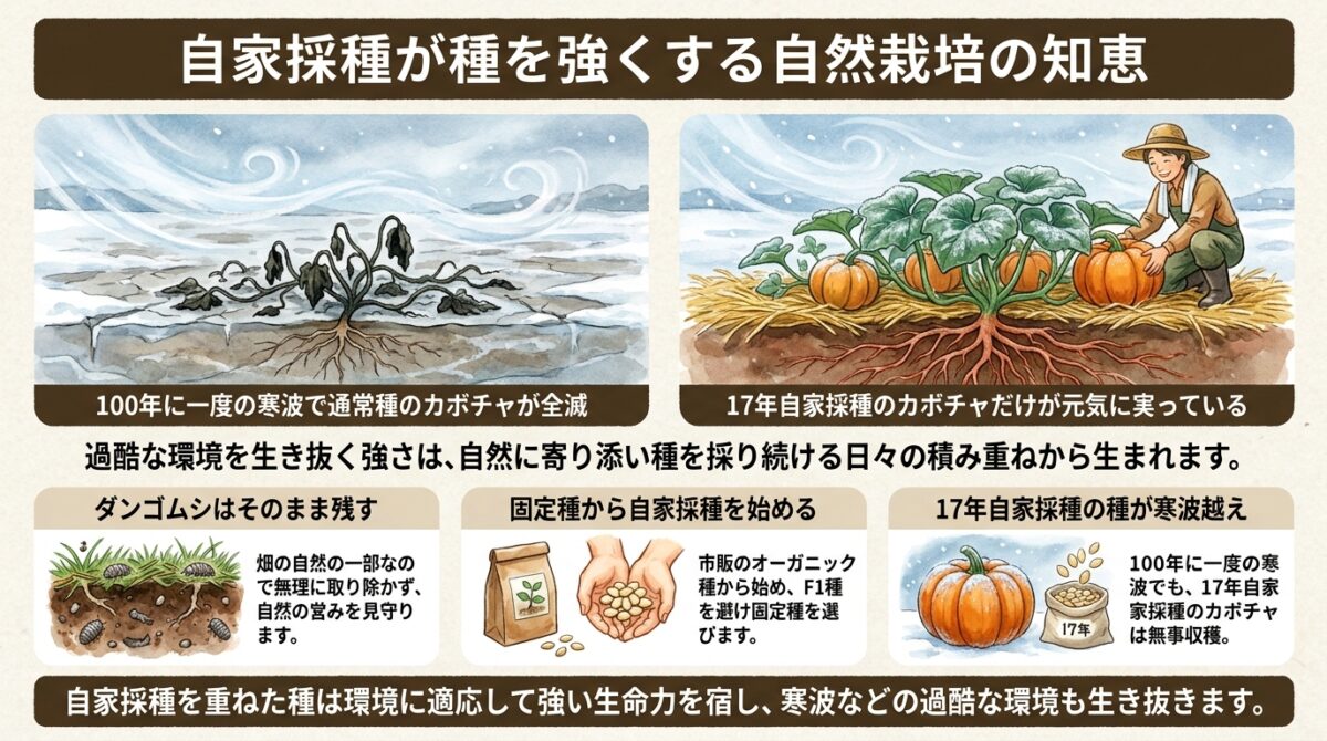 自家採種が種を強くする自然栽培の知恵