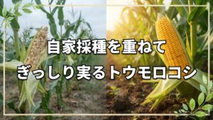 自然栽培で育てるトウモロコシ|定植のコツと8年かけた自家採種の記録