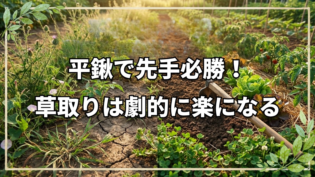 草取りを楽にする道具と先手必勝の極意