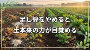 自然農法と有機農法の違いと土の力