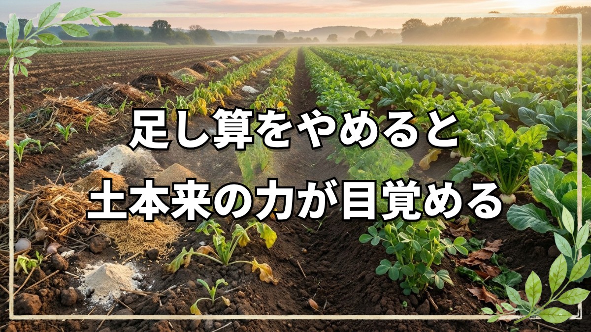 自然農法と有機農法の違いと土の力