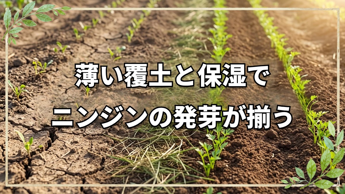 自然栽培ニンジンの種まきと発芽のコツ