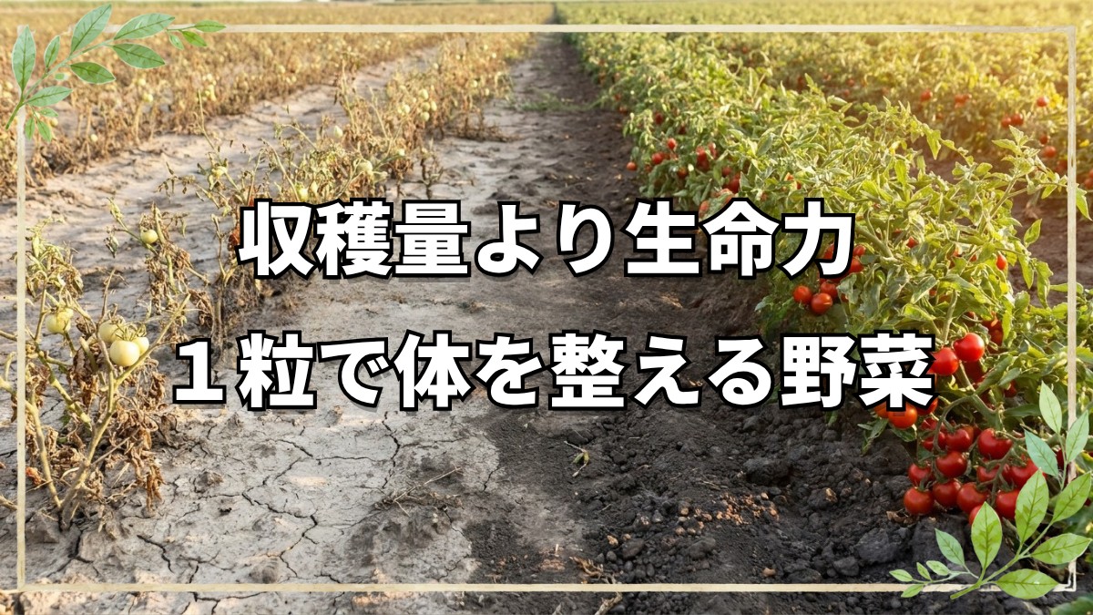収穫量を超える自然栽培野菜の力