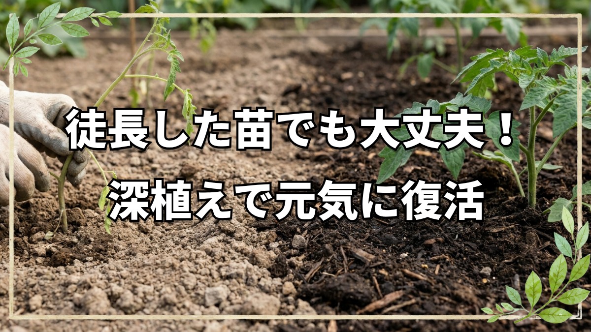 自然栽培トマトの育苗・定植と土の管理法