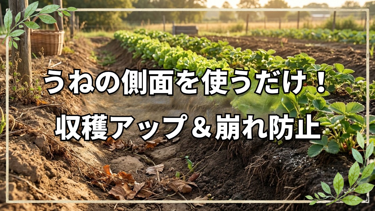 畝の側面も使う！サイド活用術