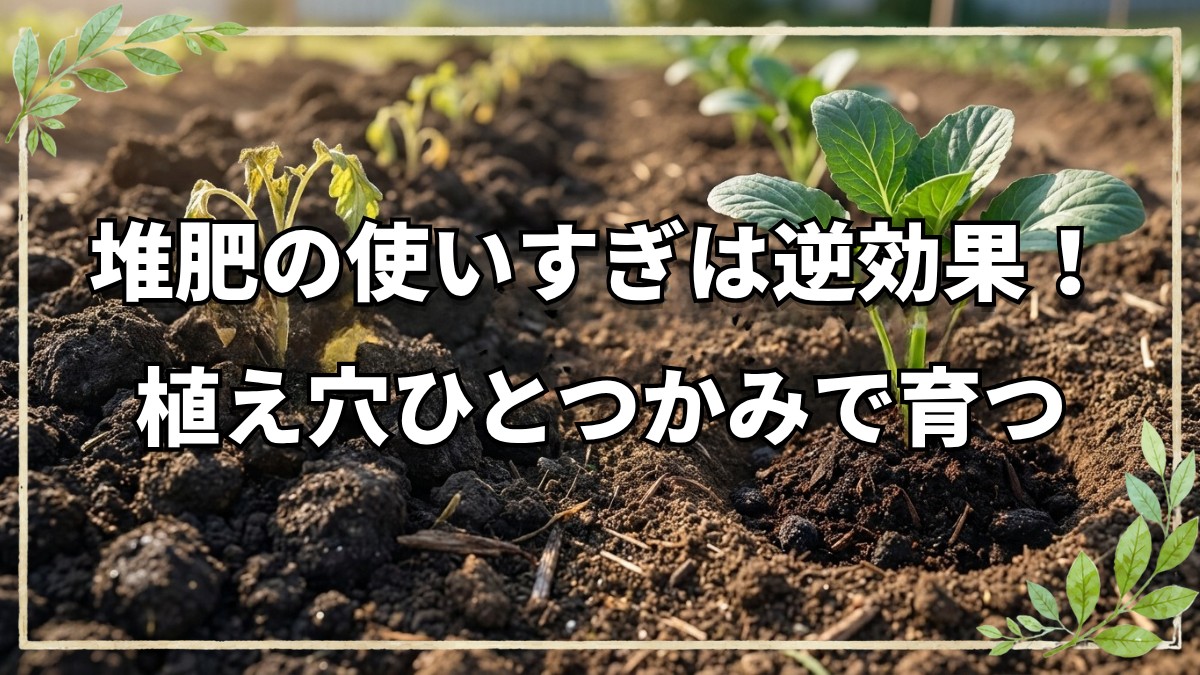 堆肥は栄養ではない！使いすぎを防ぐ実践法