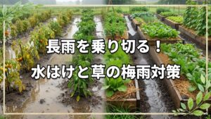 梅雨を乗り切る自然栽培の過湿・病気対策