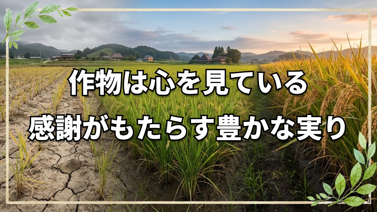 自然農法は「心」で育つ