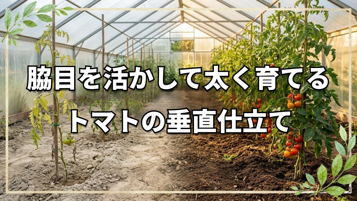 トマトの今橋流垂直仕立てと土の力