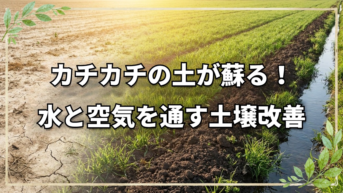 育たない土を蘇らせる土壌改善法