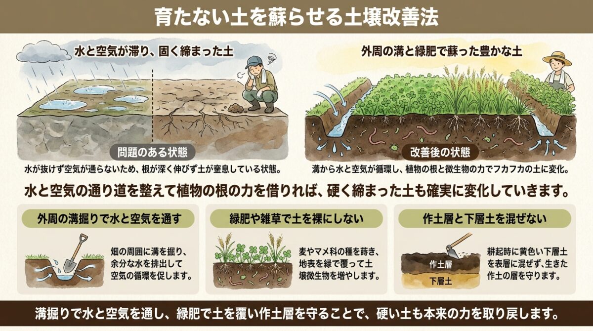 育たない土を蘇らせる土壌改善法