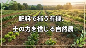 自然農法と有機栽培の根本的な違い