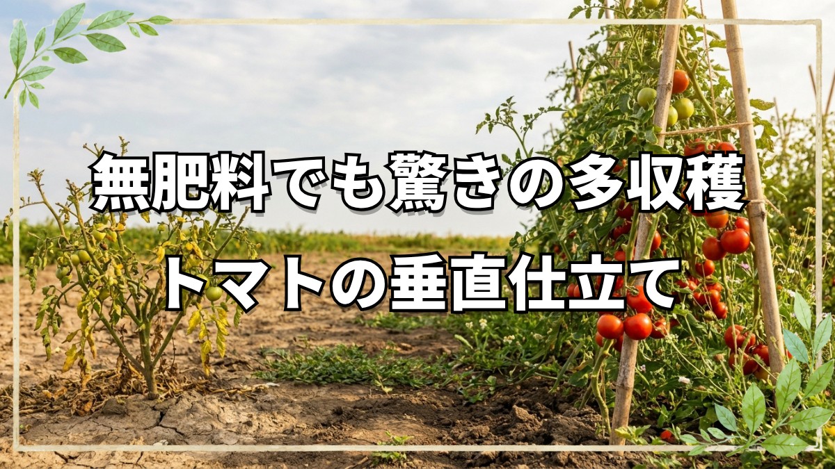 自然栽培のトマト垂直仕立てと果樹の多収穫！今橋さんの栽培技術と種取りの手順