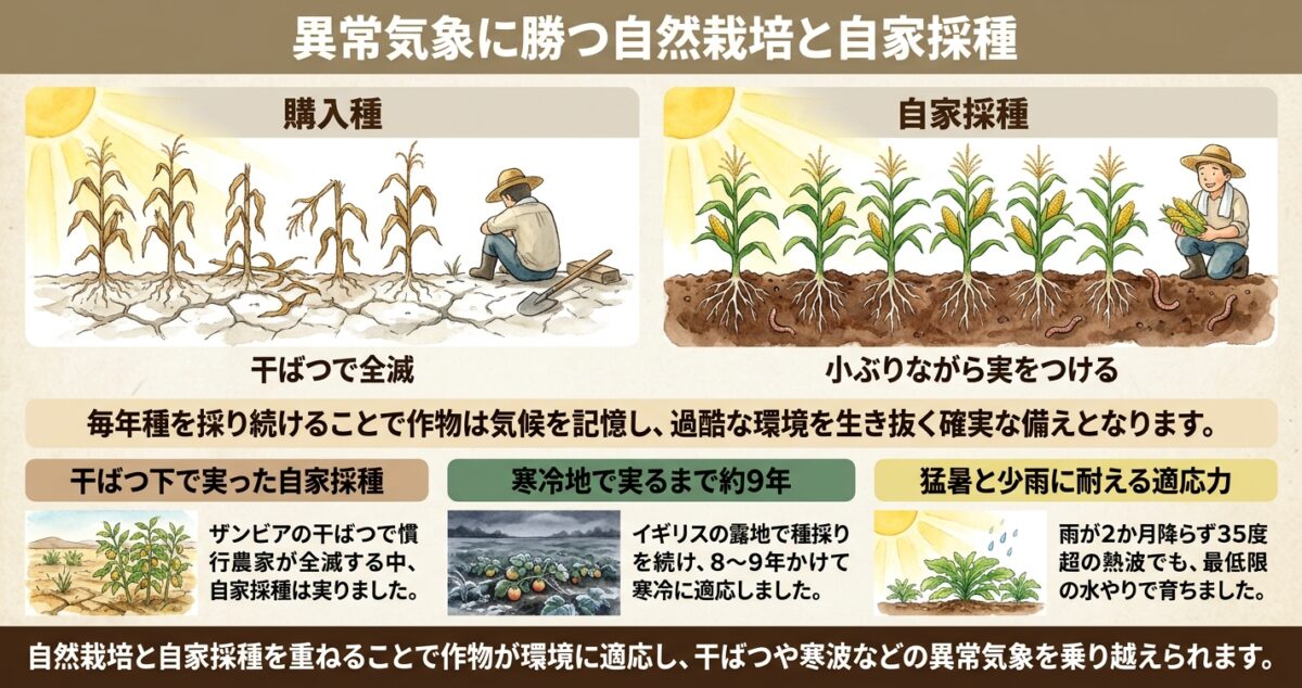 異常気象に勝つ自然栽培と自家採種