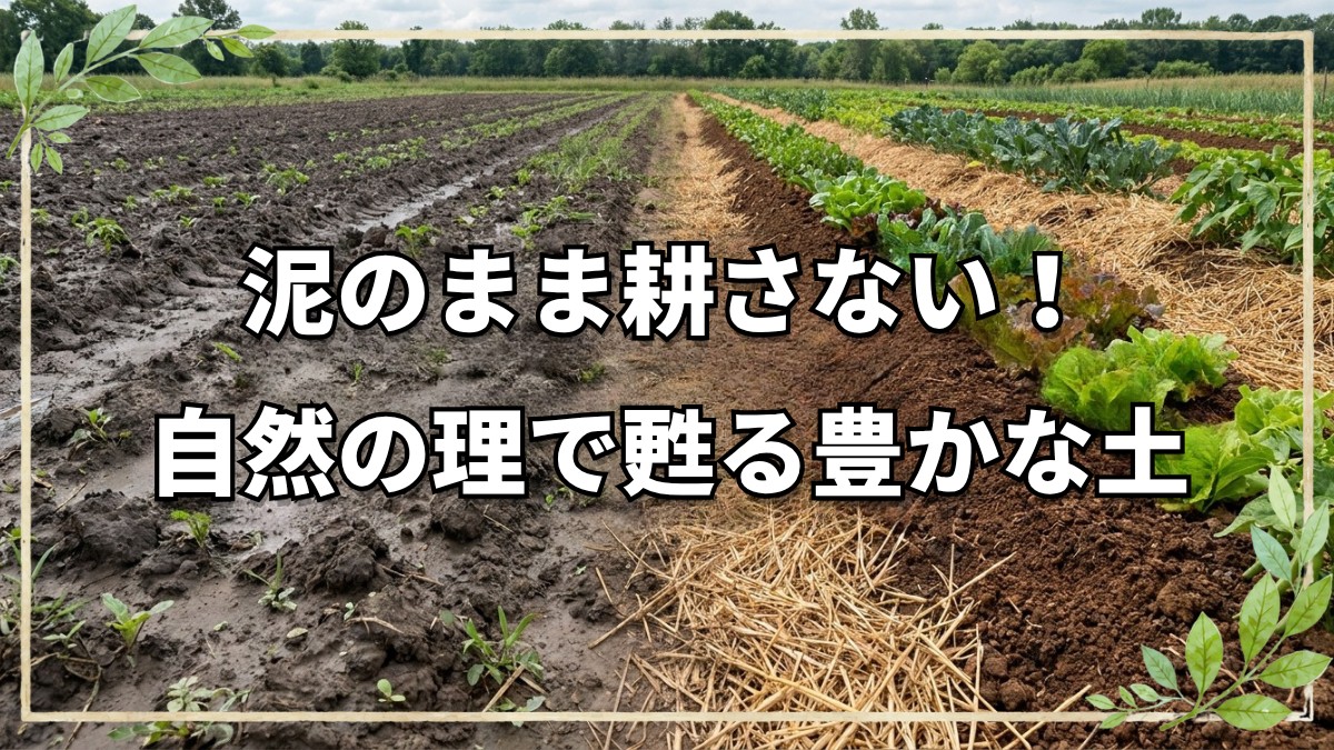 野菜が育たない原因と土を再生する耕起法