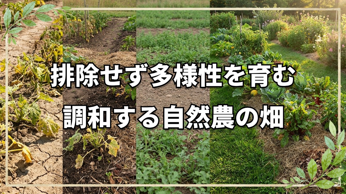 自然農10年の調和する畑づくり