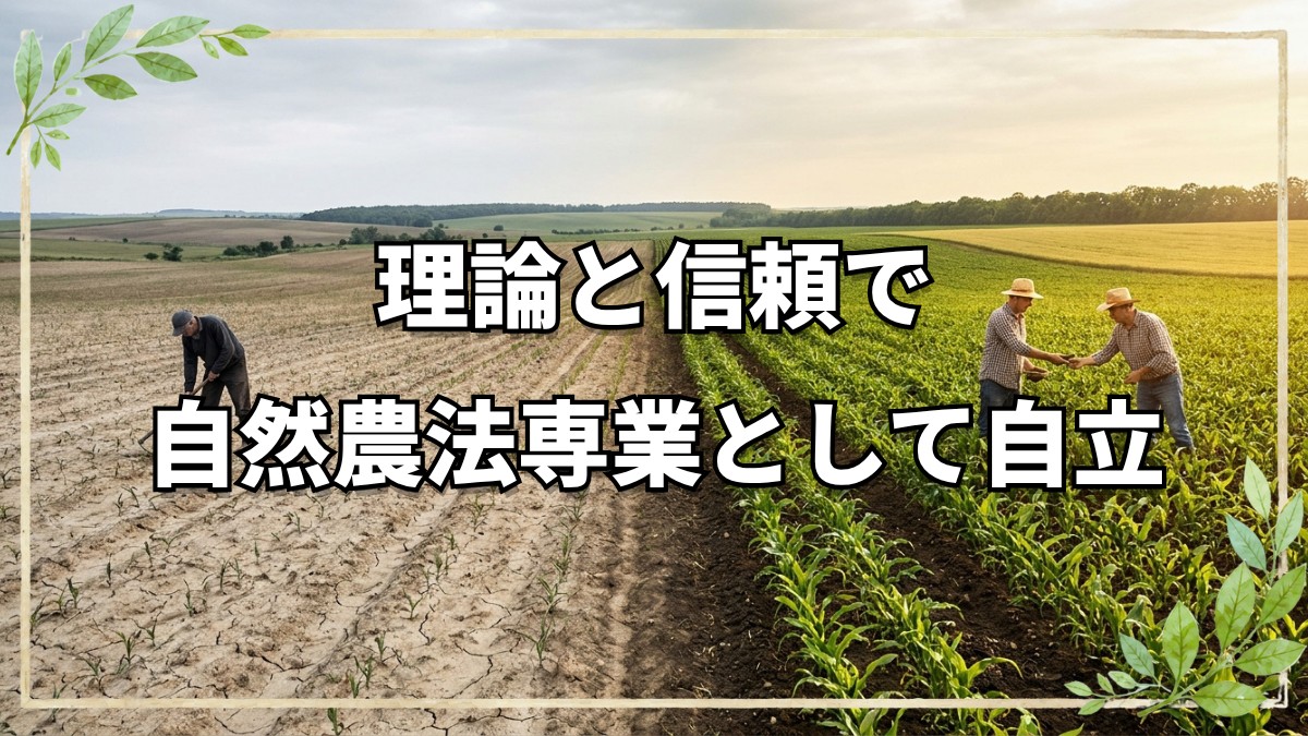 自然農法で専業農家に！自立と実践の道