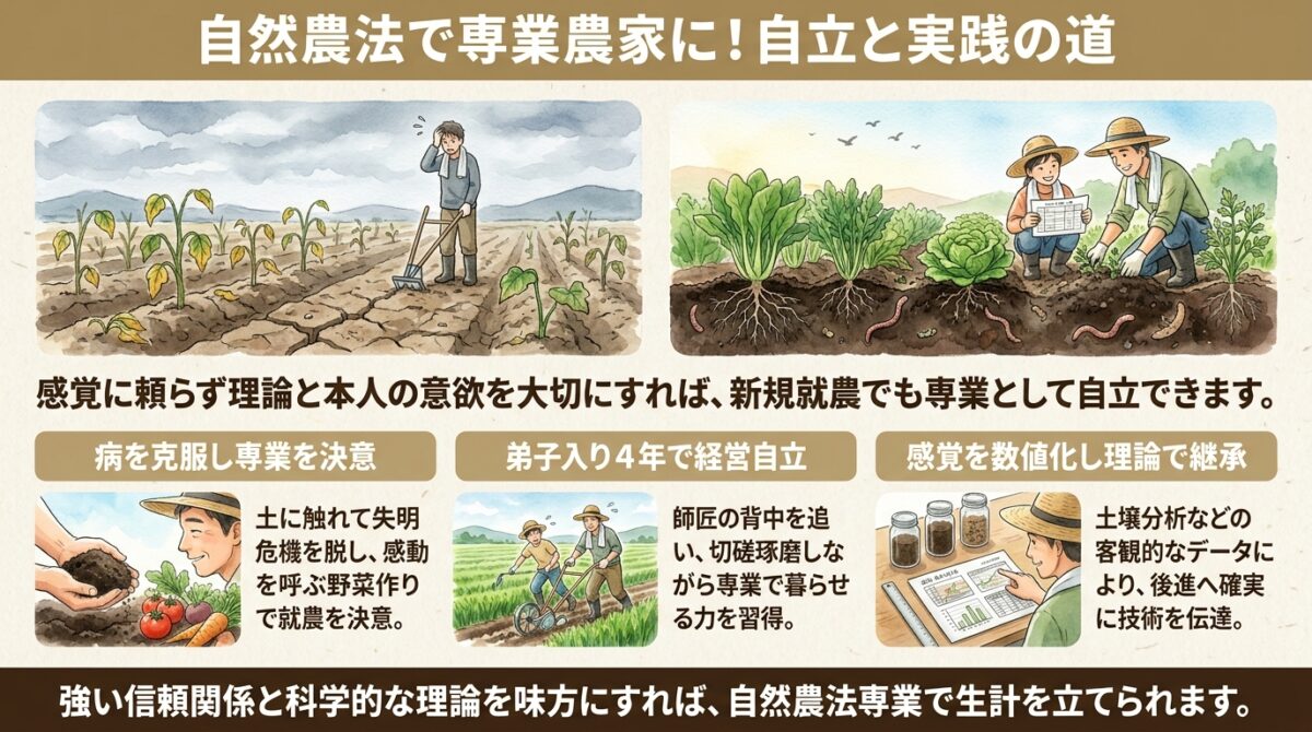 自然農法で専業農家に!自立と実践の道