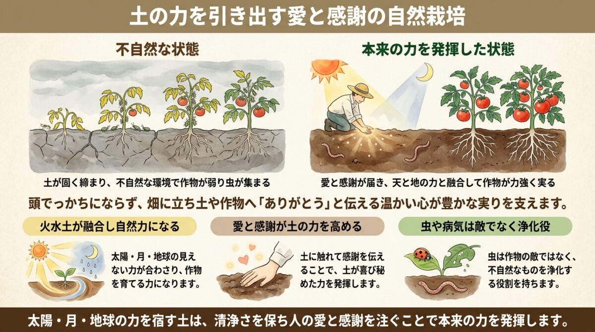 土の力を引き出す愛と感謝の自然栽培