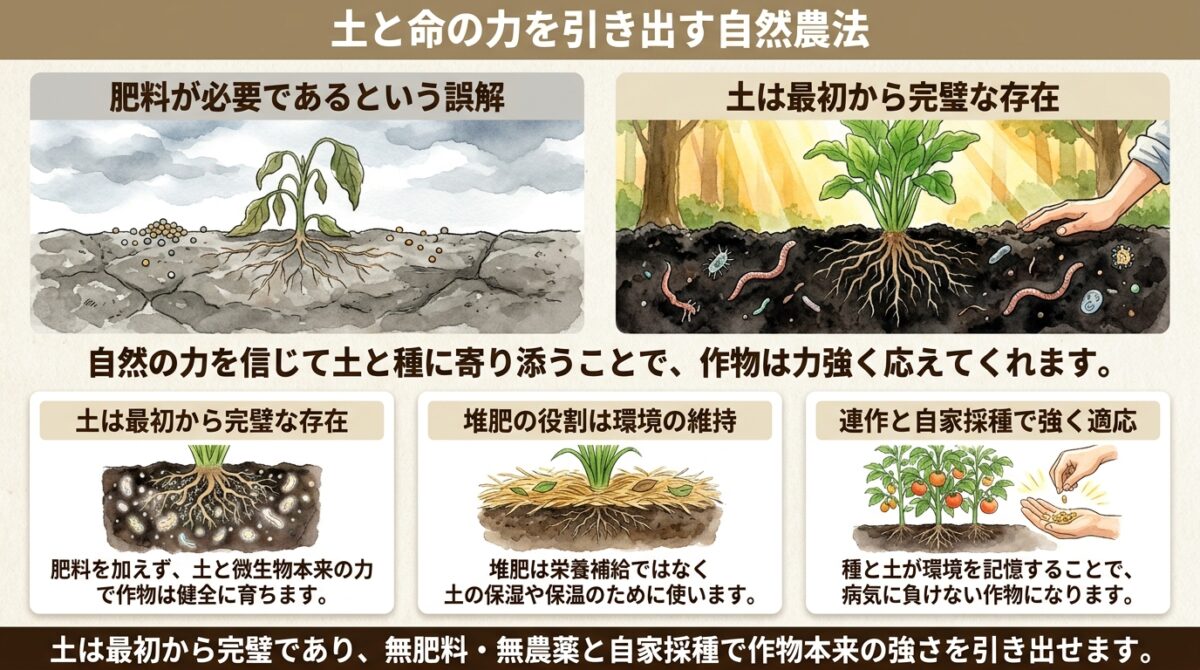 土と命の力を引き出す自然農法