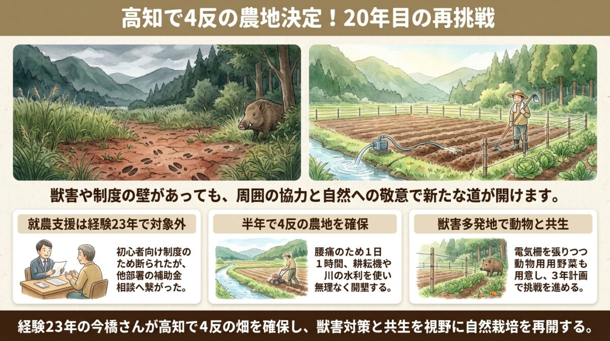 高知での農地決定と新規就農のリアル|今橋さんの新たな挑戦