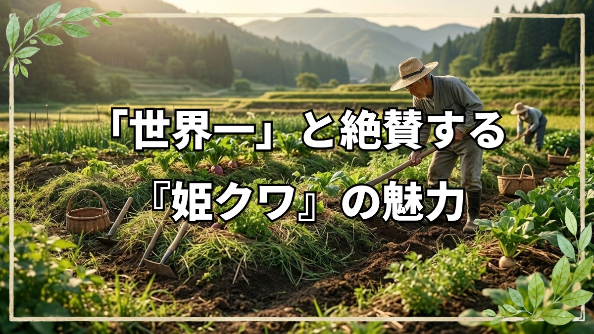 一生モノの道具と出会う。自然栽培20年のプロが「世界一」と絶賛する『姫クワ』の魅力