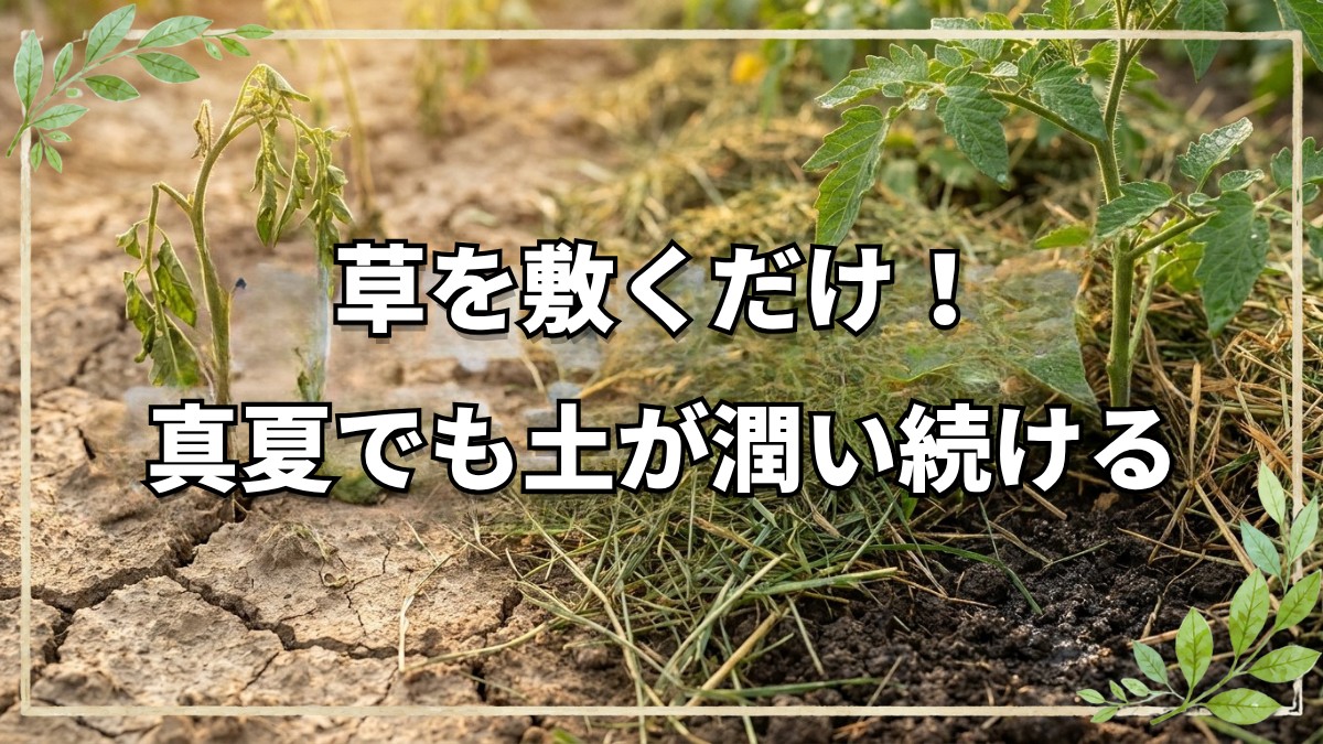 草マルチの驚くべき保水効果と注意点