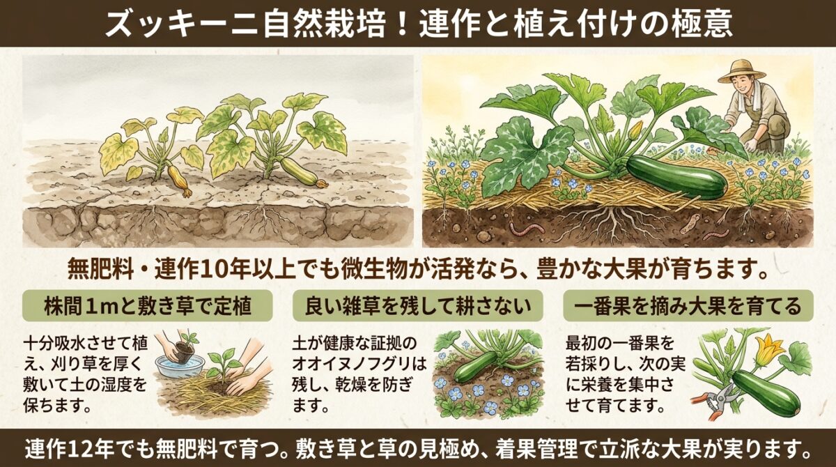 ズッキーニ自然栽培!連作と植え付けの極意