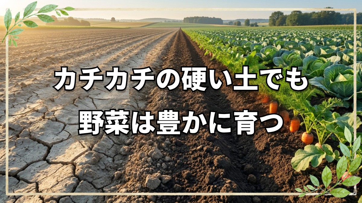 硬い土でも大丈夫！自然栽培の土への向き合い方