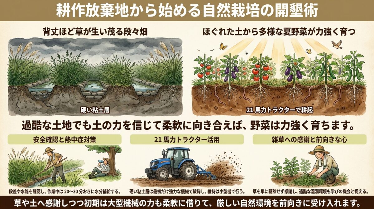 耕作放棄地から始める自然栽培の開墾術
